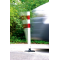 KICKBACK  bollard |  60 mm | with ground plate for plugging | yellow with black stripes